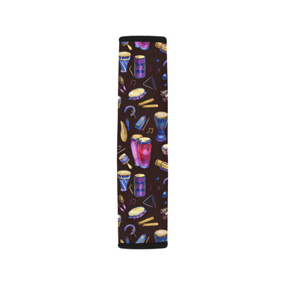 Percussion Neon Pattern Print Design 04 Car Seat Belt Cover