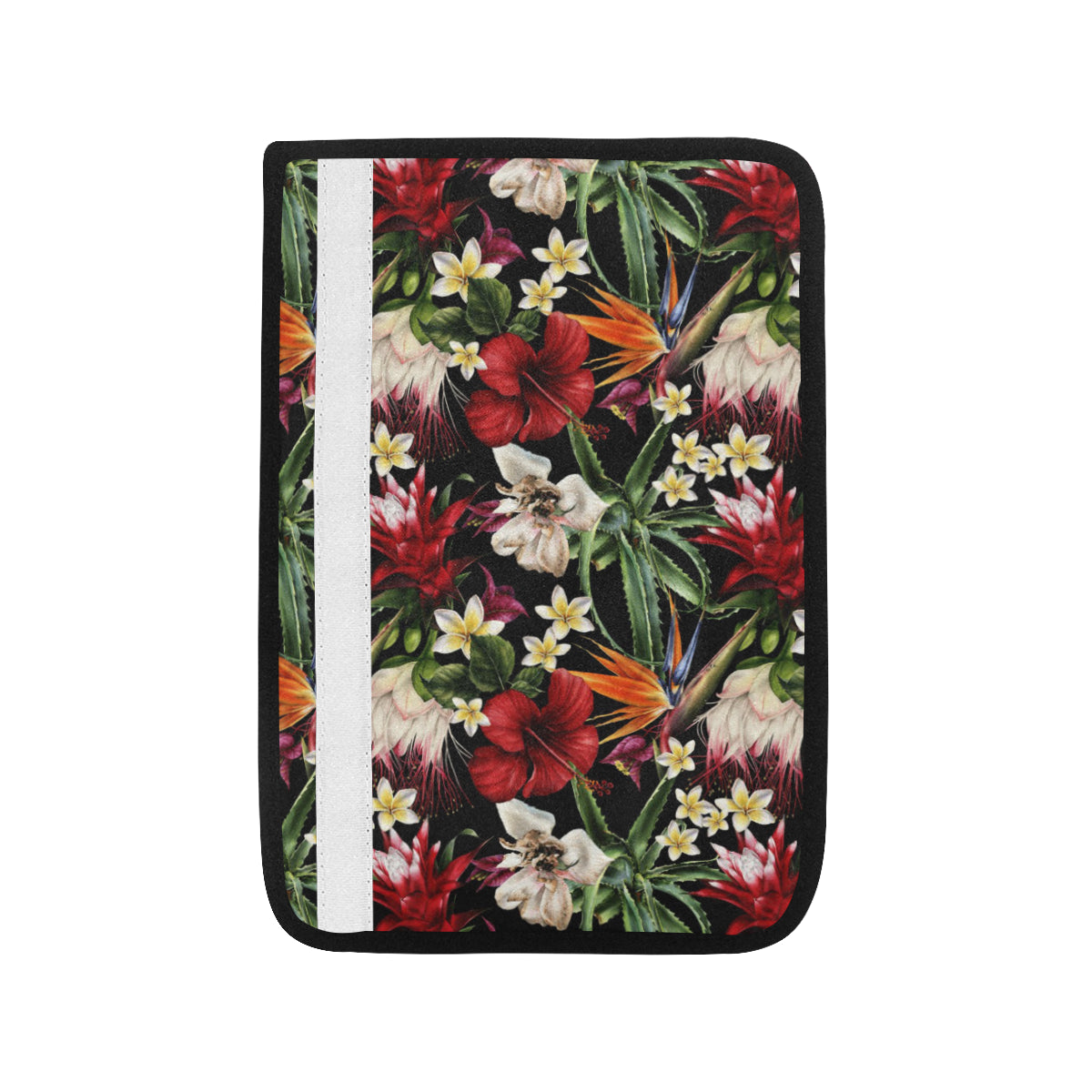 Summer Floral Pattern Print Design SF03 Car Seat Belt Cover