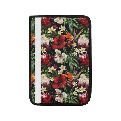 Summer Floral Pattern Print Design SF03 Car Seat Belt Cover