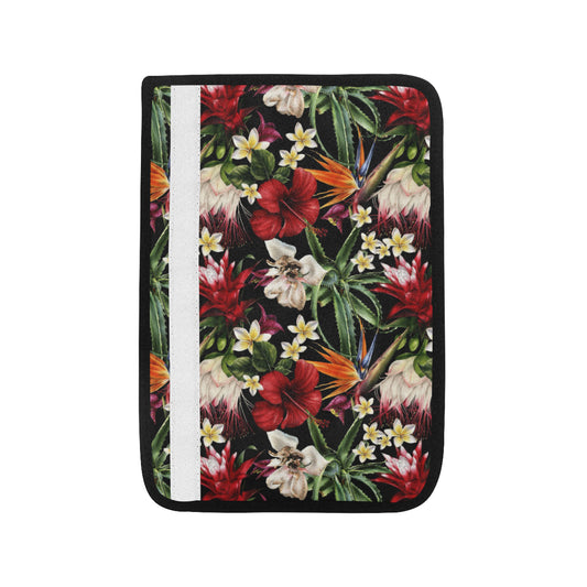 Summer Floral Pattern Print Design SF03 Car Seat Belt Cover