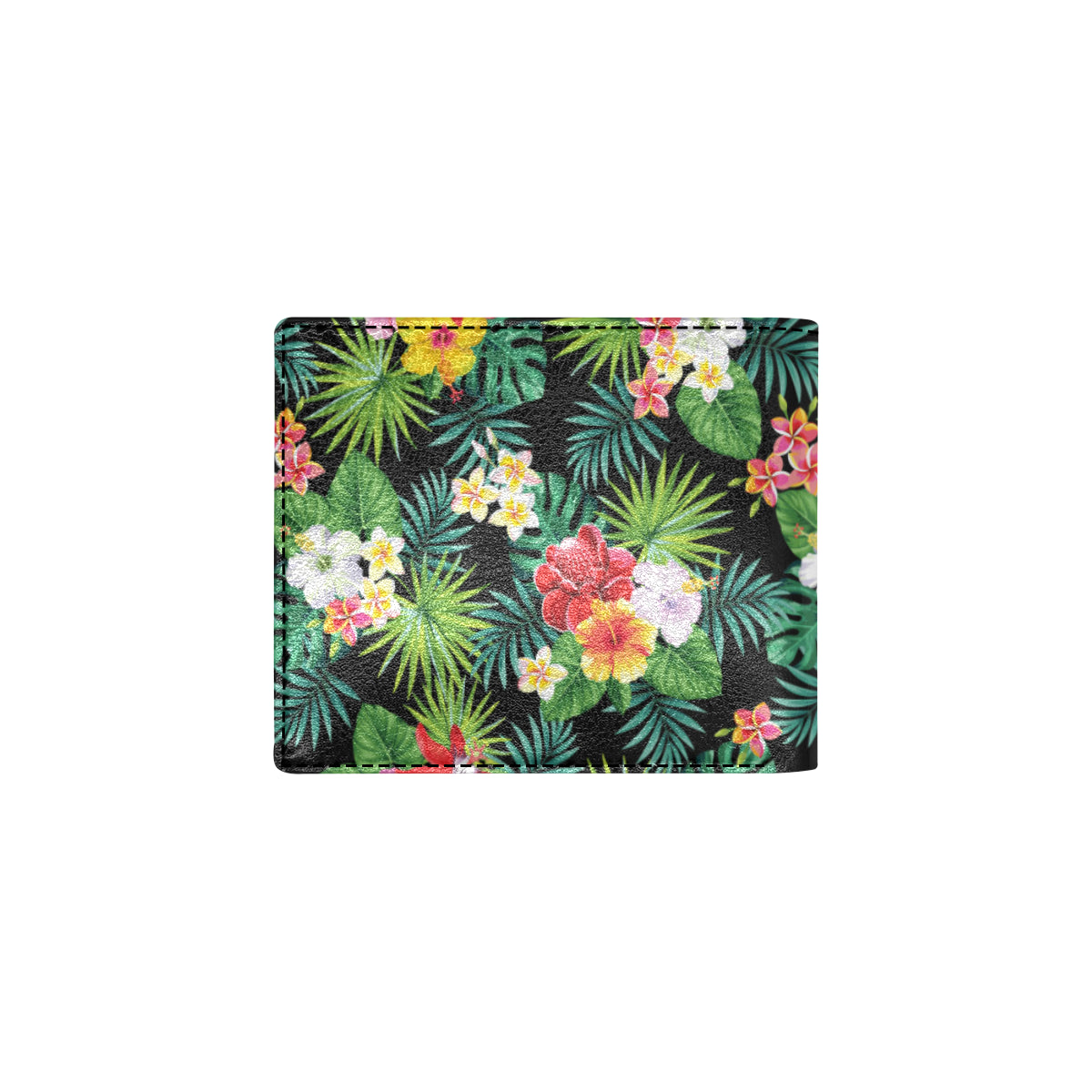 Hibiscus Hawaiian flower tropical Men's ID Card Wallet