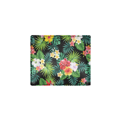 Hibiscus Hawaiian flower tropical Men's ID Card Wallet