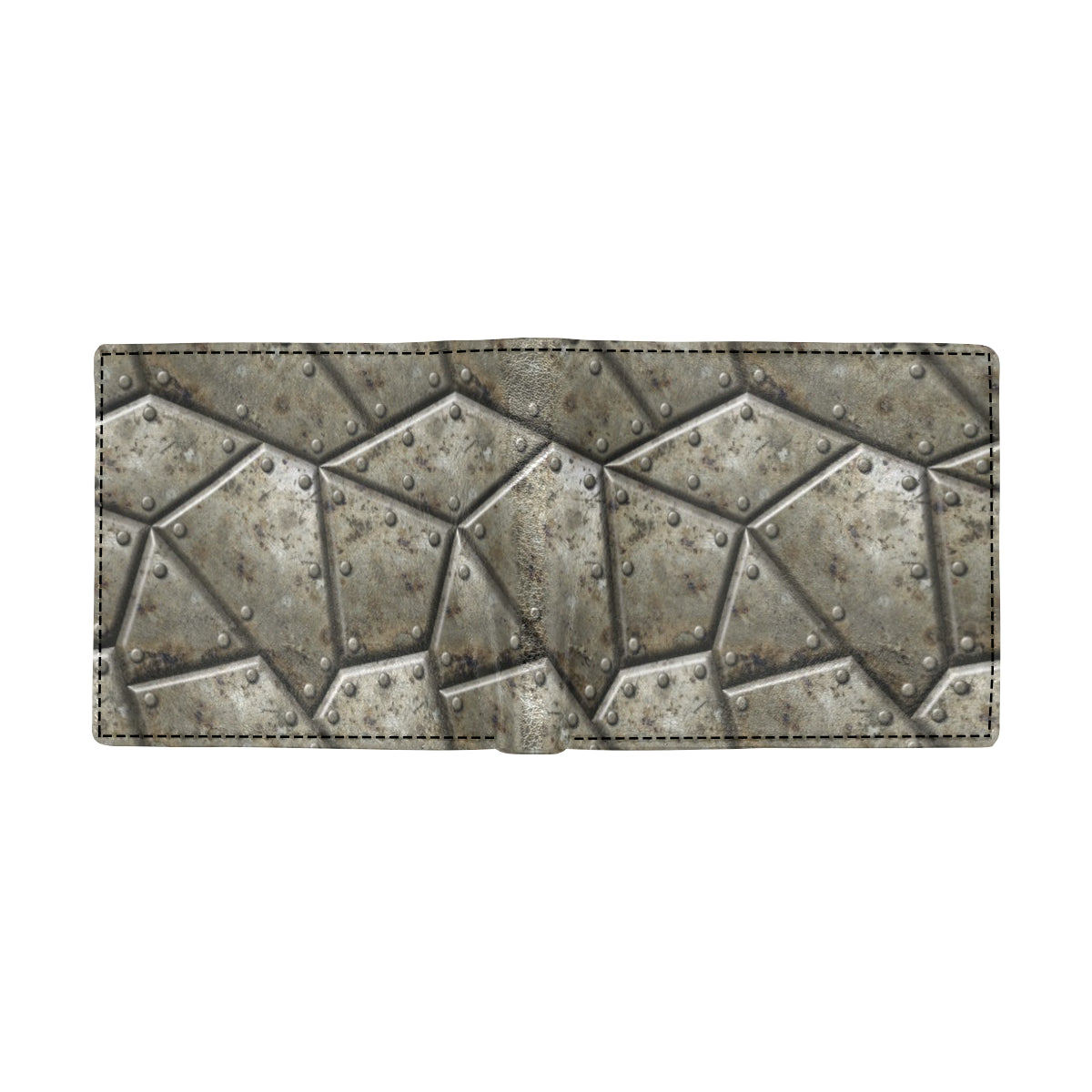 Armor Pattern Print Design 01 Men's ID Card Wallet