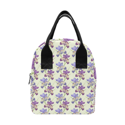 Iris Pattern Print Design IR08 Insulated Lunch Bag