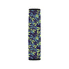 Dragonfly Lime Blue Print Pattern Car Seat Belt Cover