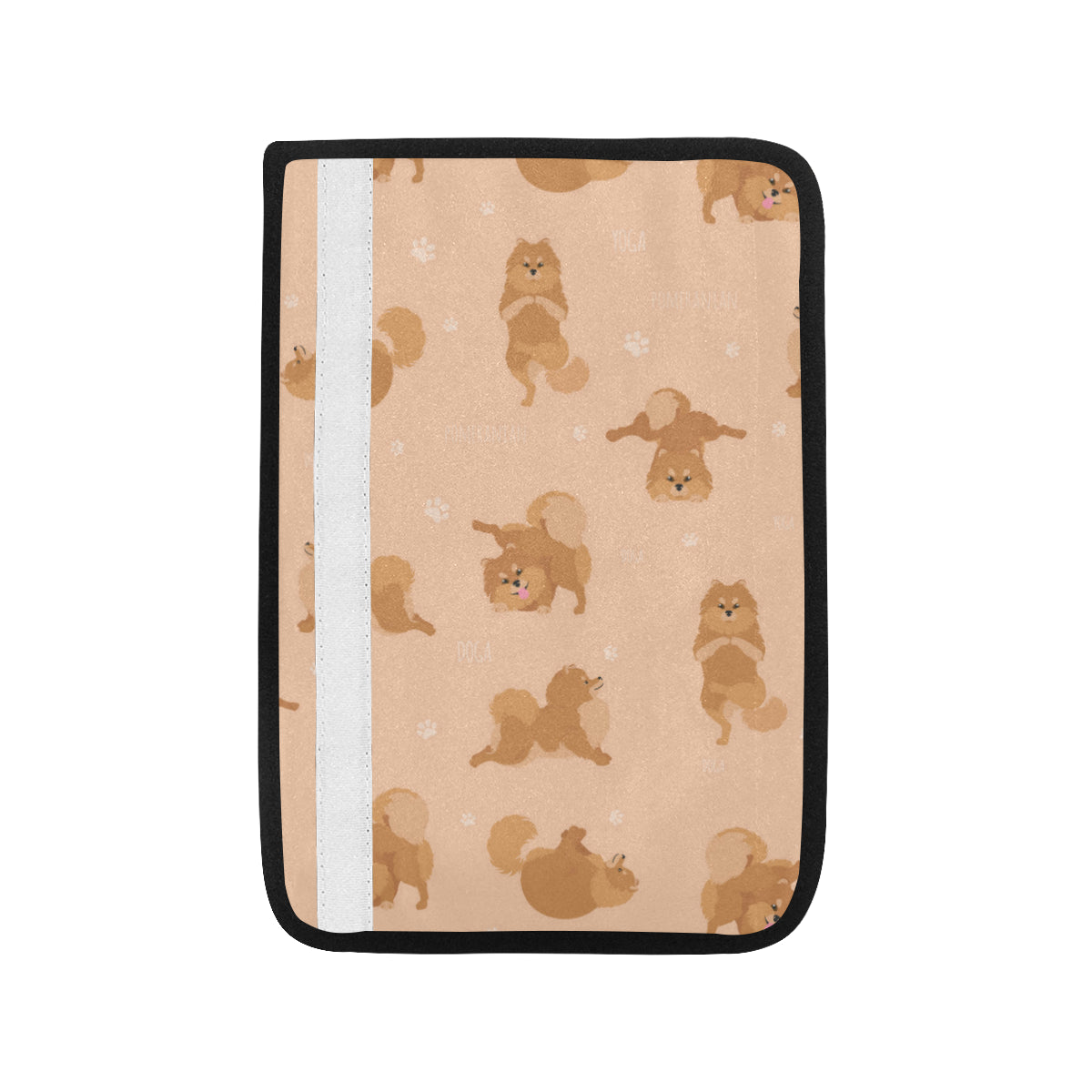 Pomeranians Pattern Print Design A06 Car Seat Belt Cover