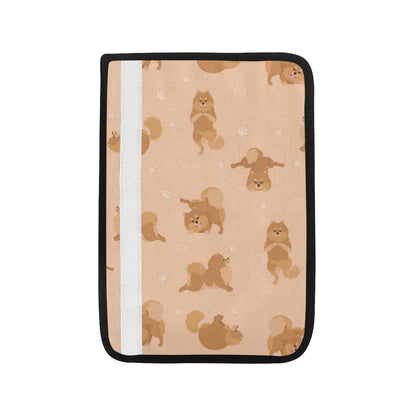 Pomeranians Pattern Print Design A06 Car Seat Belt Cover