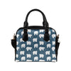 Polar Bear Pattern Print Design A01 Shoulder Handbag