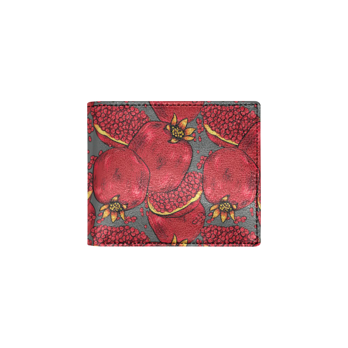 Pomegranate Pattern Print Design PG05 Men's ID Card Wallet