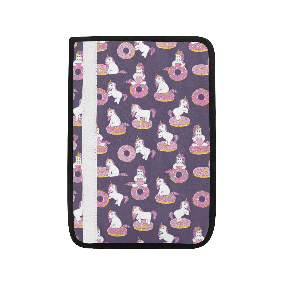 Donut Unicorn Pattern Print Design DN011 Car Seat Belt Cover