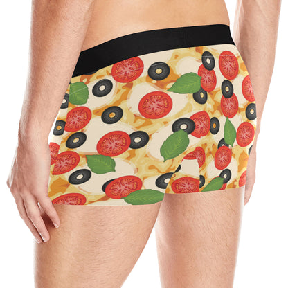 Pizza Pattern Print Design A05 Men's Boxer Briefs