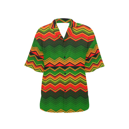 Serape Print Design LKS306 Women's Hawaiian Shirt