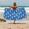 Shark Print Design LKS308 Beach Towel 32" x 71"