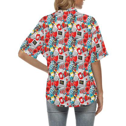 Phlebotomist Medical Themed Women's Hawaiian Shirt