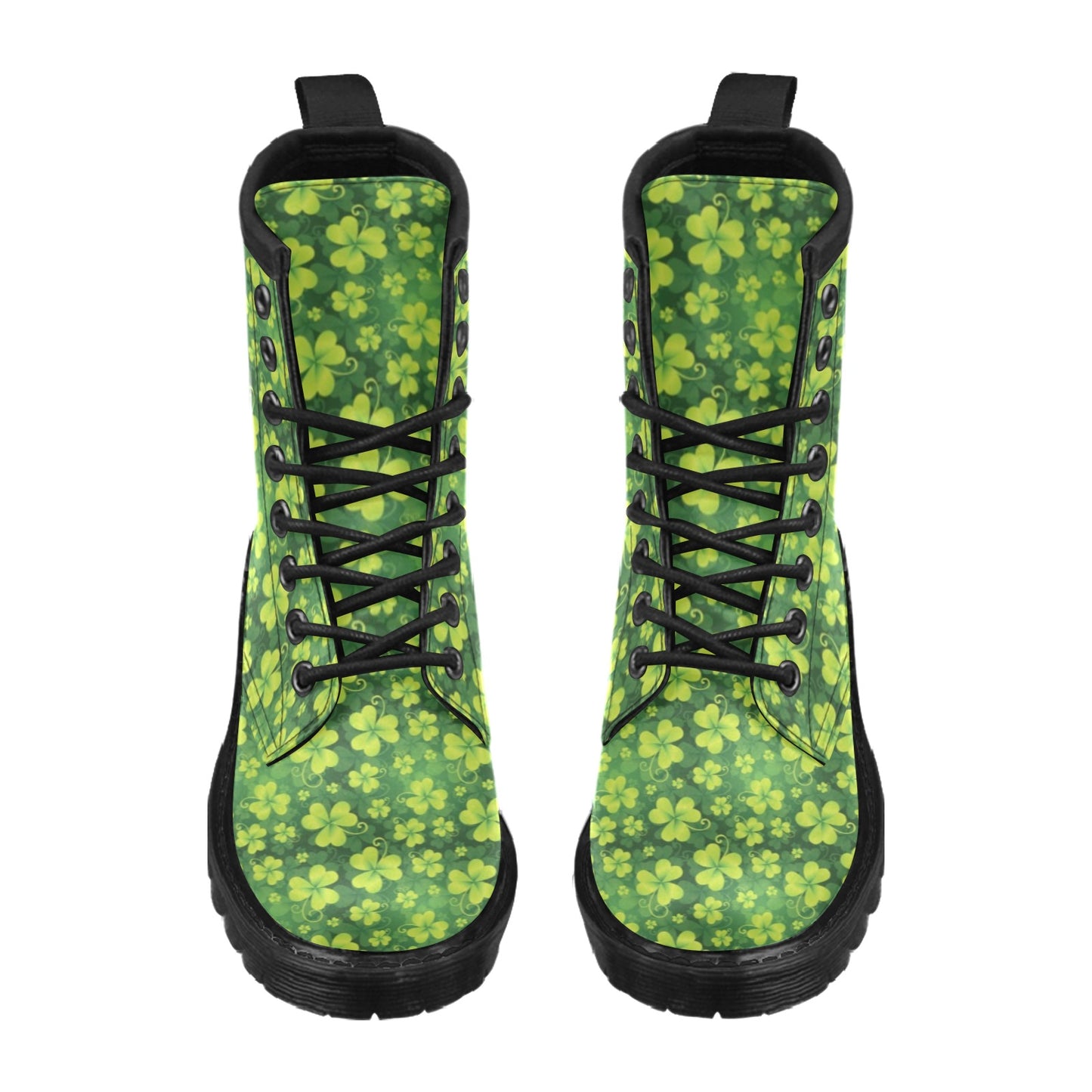 Shamrock Clover Print Women's Boots