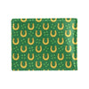 Shamrock Horseshoes Print Pattern Men's ID Card Wallet