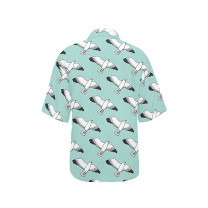 Pigeon Pattern Print Design 02 Women's Hawaiian Shirt