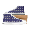 Sea Lion Print Design LKS404 High Top Women's White Shoes