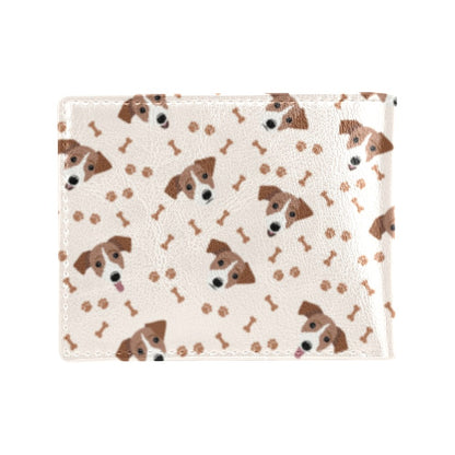 Russell Terriers Paw Print Design LKS303 Men's ID Card Wallet