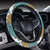 Tribal Wave Pattern Print Steering Wheel Cover with Elastic Edge