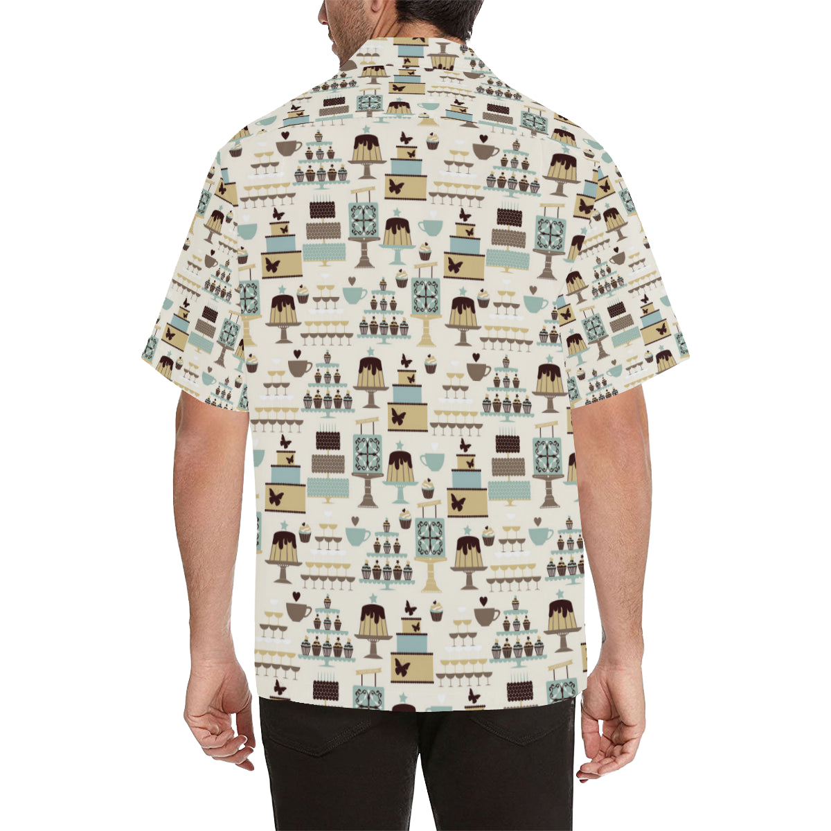 Cake Pattern Print Design 02 Men's Hawaiian Shirt