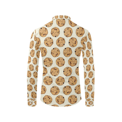 Cookie Pattern Print Design 05 Men's Long Sleeve Shirt