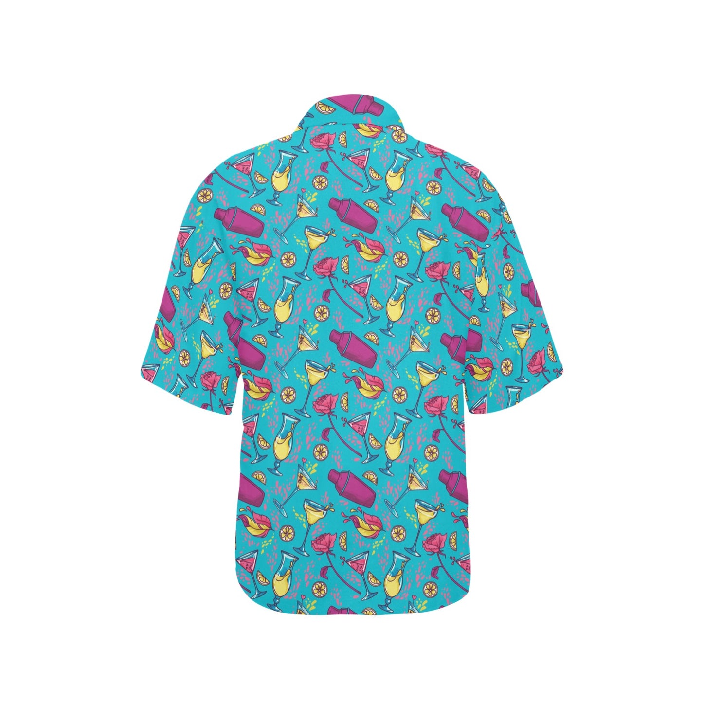 Cocktail Pattern Print Design 03 Women's Hawaiian Shirt