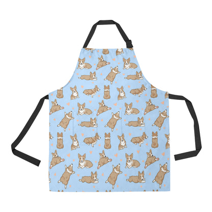 Pembroke Welsh Corgis Pattern Print Design A05 Apron with Pocket