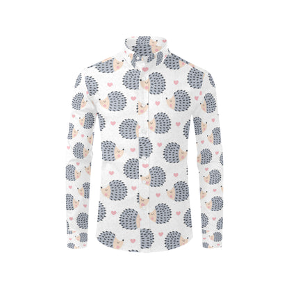 Hedgehog Baby Pattern Print Design 03 Men's Long Sleeve Shirt