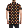 Basketball Pattern Print Design 01 Men's Short Sleeve Button Up Shirt