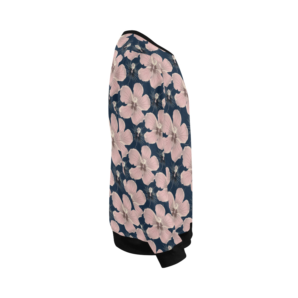 Plumeria Pattern Print Design PM018 Men Long Sleeve Sweatshirt