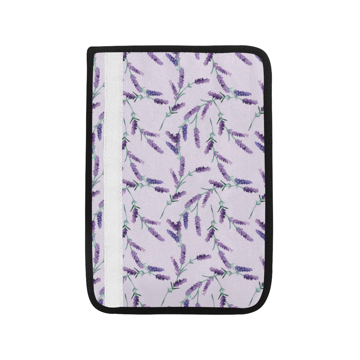 Lavender Pattern Print Design 02 Car Seat Belt Cover