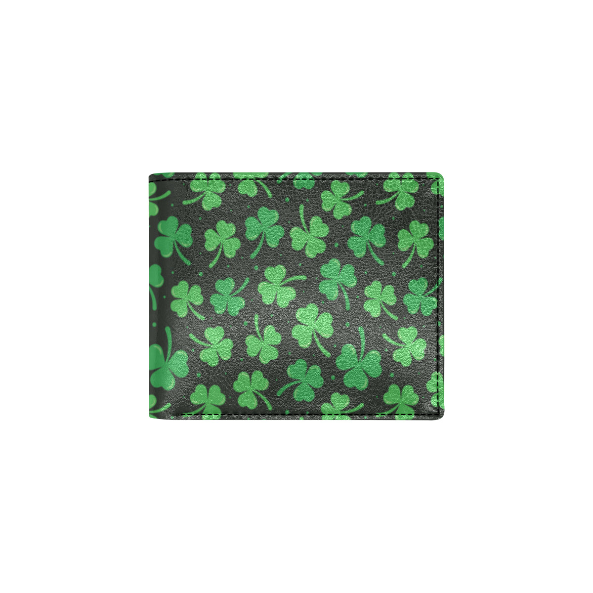 Clover  Pattern Print Design 04 Men's ID Card Wallet