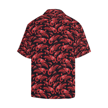 Shrimp Print Design LKS303 Men's Hawaiian Shirt