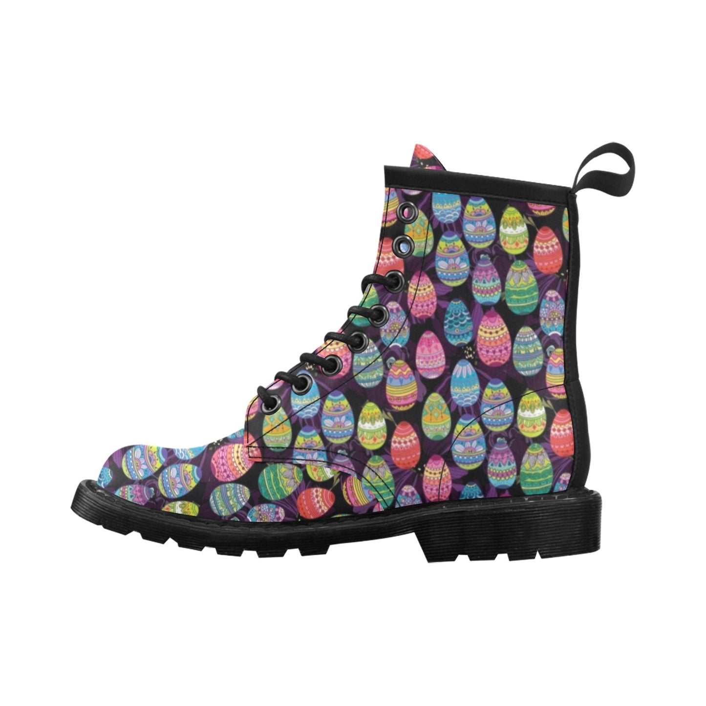 Easter Eggs Pattern Print Design RB08 Women's Boots