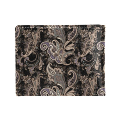 Paisley Mandala Design Print Men's ID Card Wallet