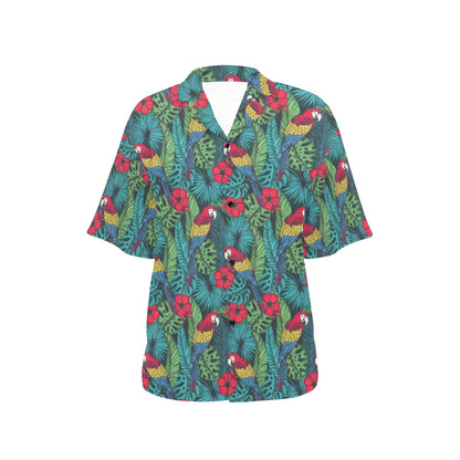 Parrot Pattern Print Design A05 Women's Hawaiian Shirt