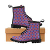 kaleidoscope Purple Orange Print Design Women's Boots