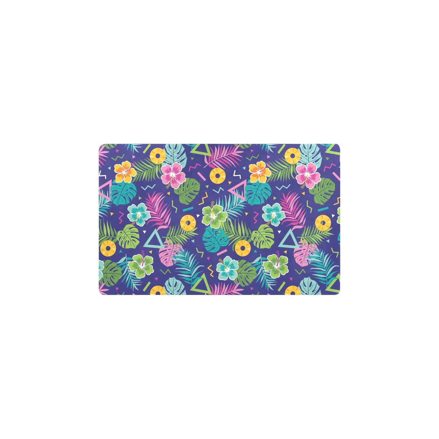 Hawaiian Themed Pattern Print Design H014 Kitchen Mat