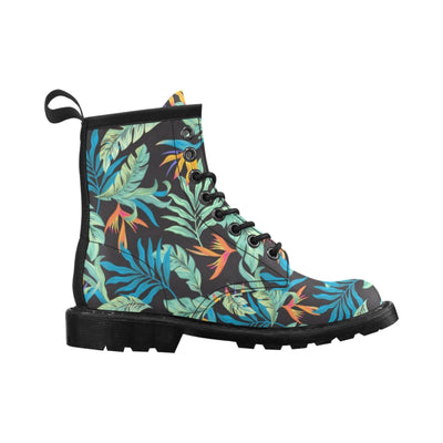 Tropical Palm Leaves Hawaiian Flower Women's Boots