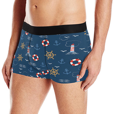 Nautical Pattern Print Design A06 Men's Boxer Briefs