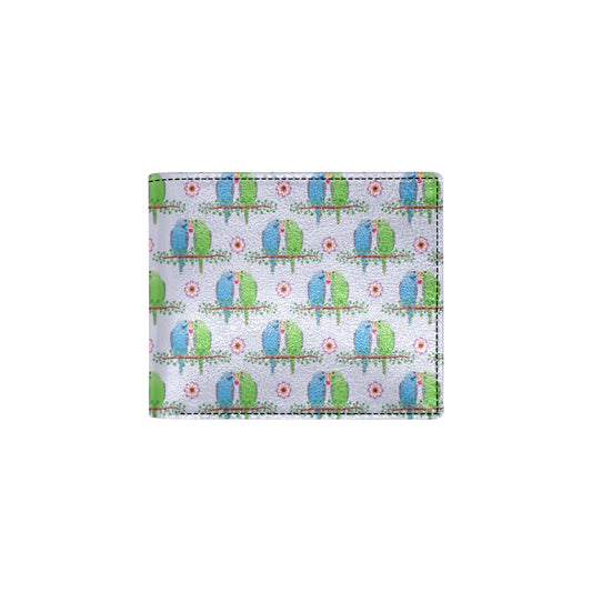 Budgerigar Pattern Print Design 05 Men's ID Card Wallet