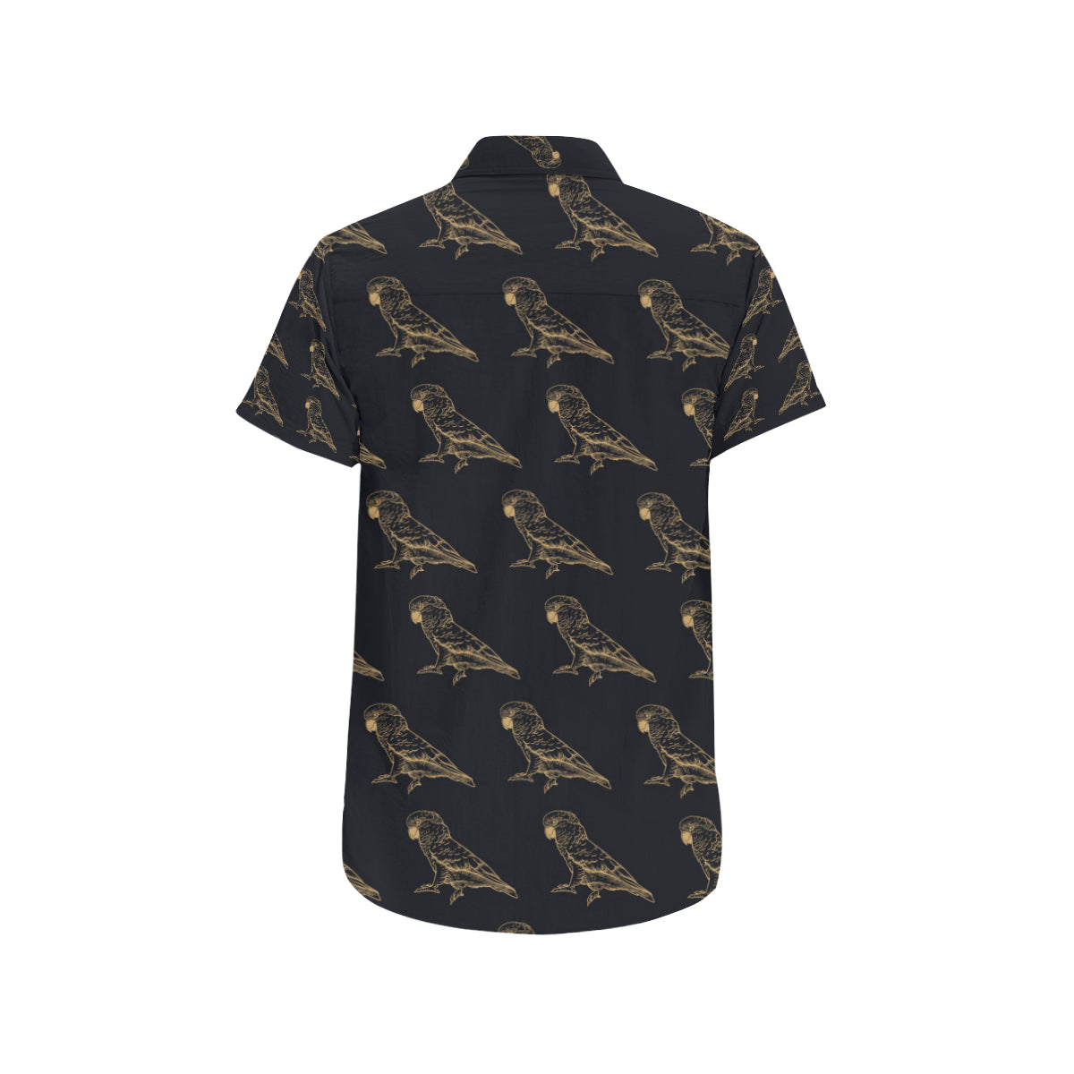 Parakeet Pattern Print Design A04 Men's Short Sleeve Button Up Shirt