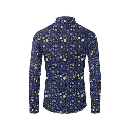 ZodiacThemed Design Print Men's Long Sleeve Shirt