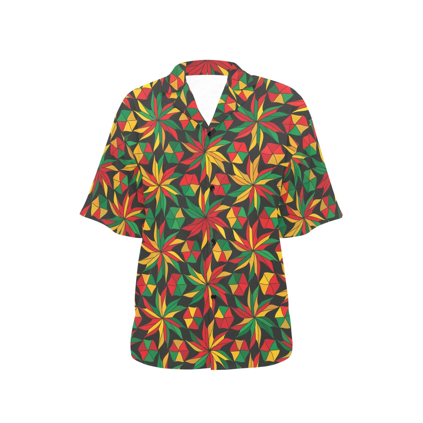 Rastafarian Pattern Print Design A03 Women's Hawaiian Shirt