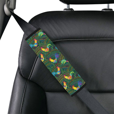 Rooster Pattern Print Design A01 Car Seat Belt Cover