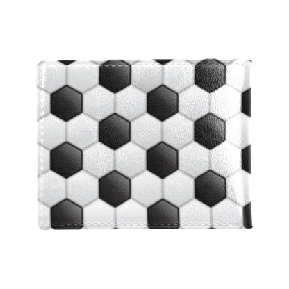Soccer Ball Texture Print Pattern Men's ID Card Wallet