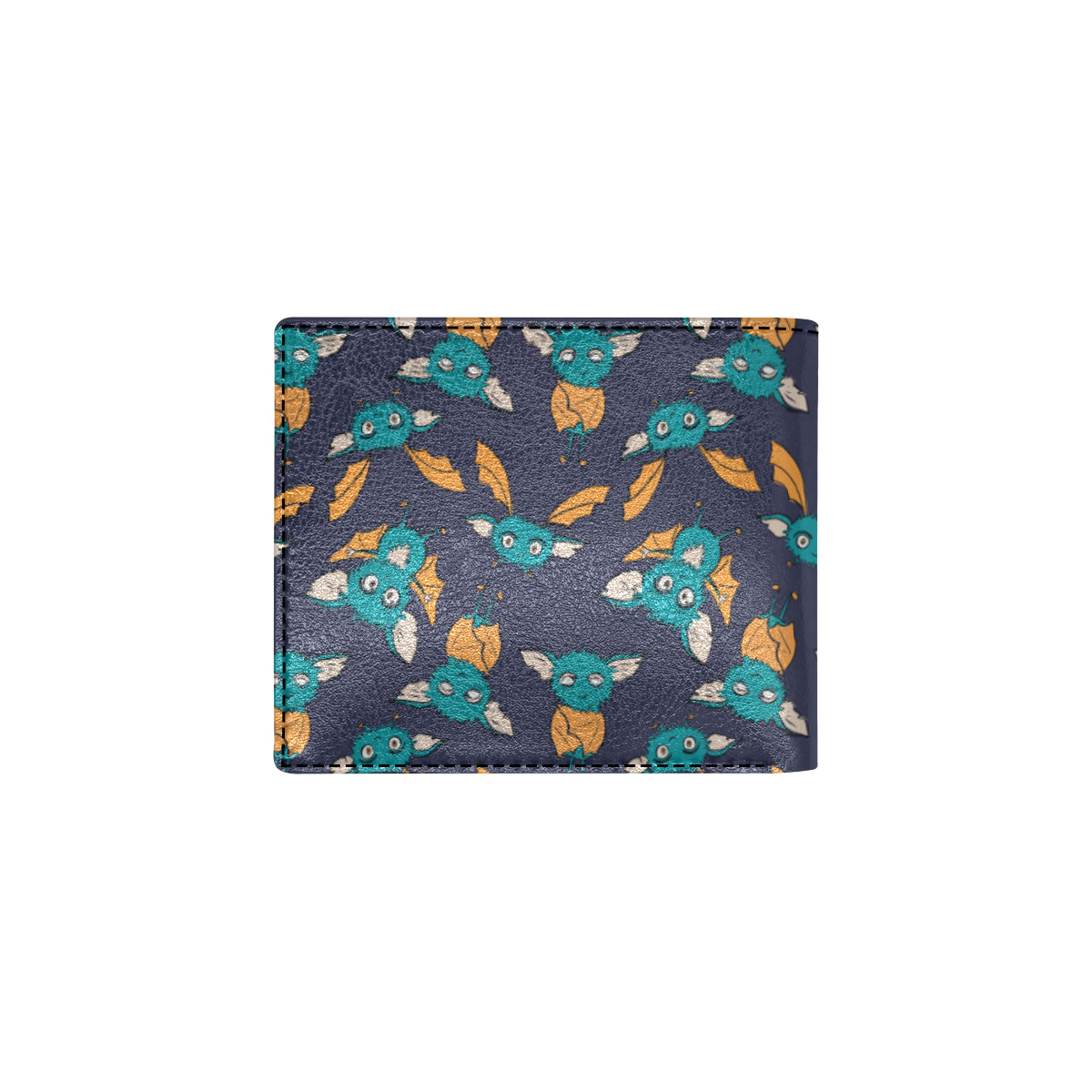 Bat Pattern Print Design 07 Men's ID Card Wallet