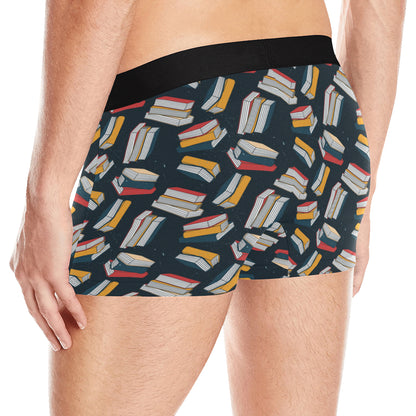 Book Pattern Print Design 07 Men's Boxer Briefs