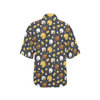 Cheese Pattern Print Design 03 Women's Hawaiian Shirt